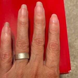 Sterling 7mm polished flat ring